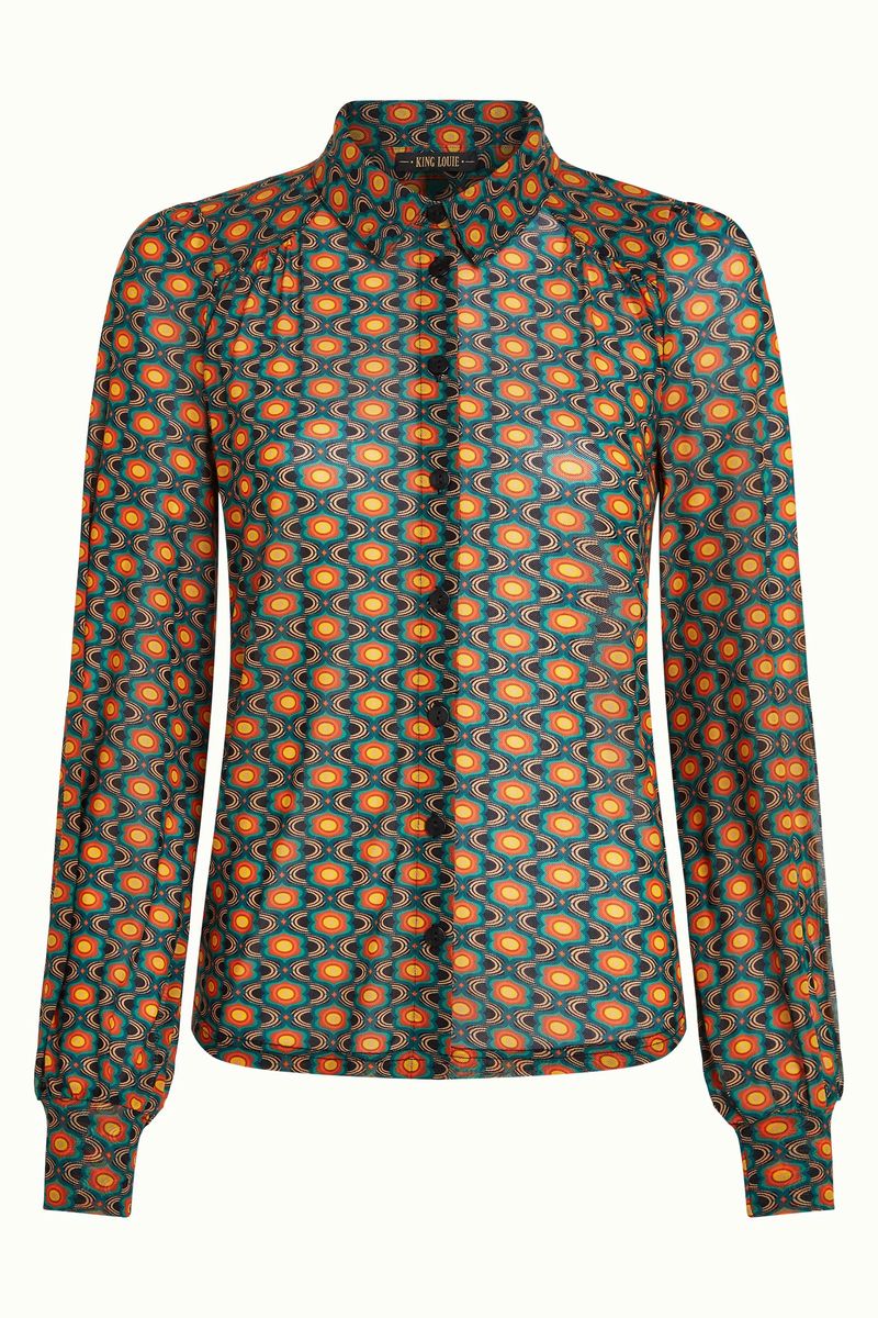 King Louie Carina blouse duper mesh