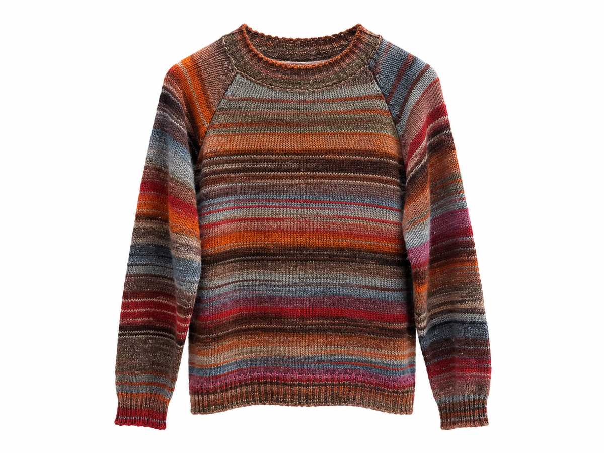 Multicoloured wool mix sweater