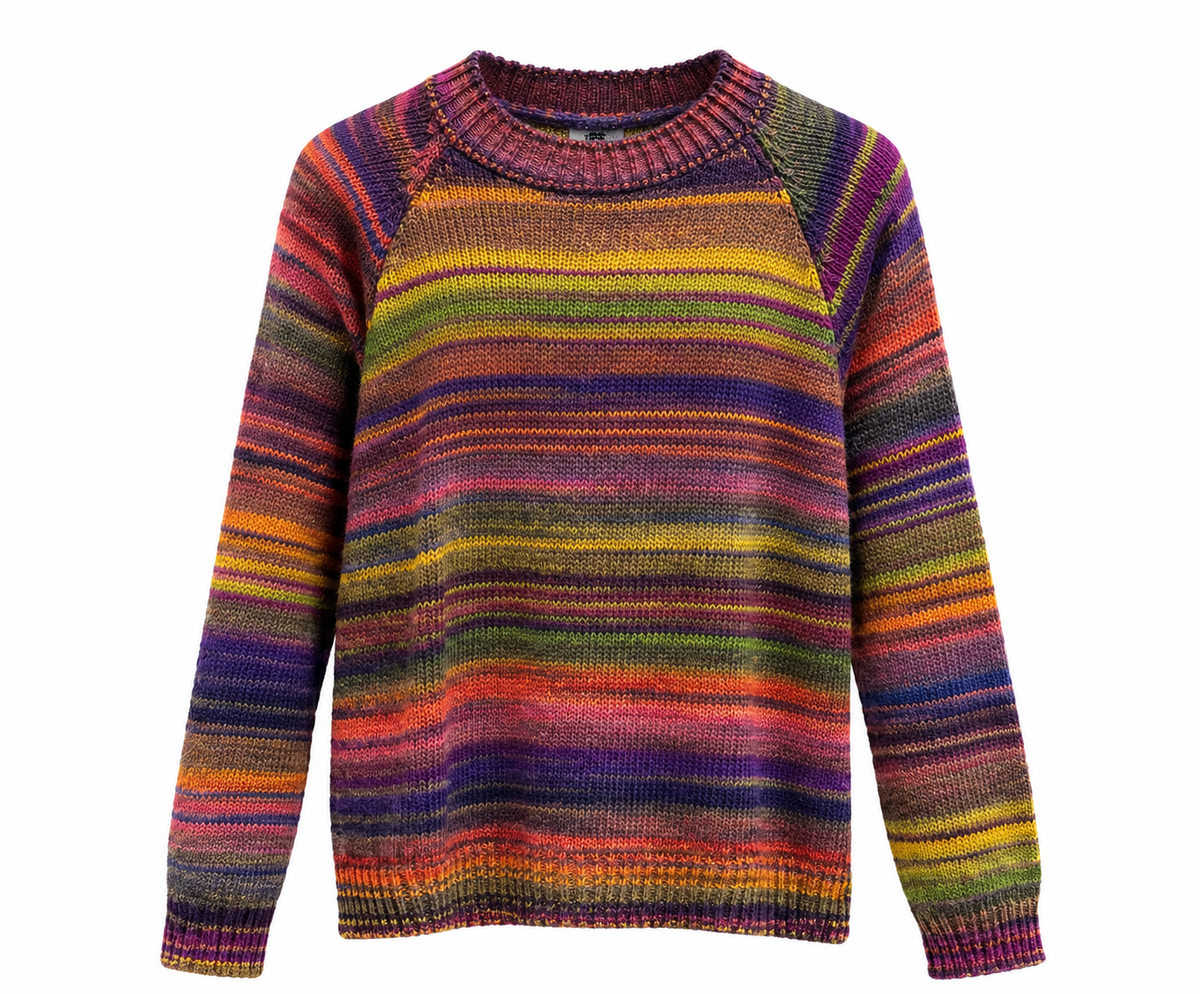 Multicoloured wool mix sweater