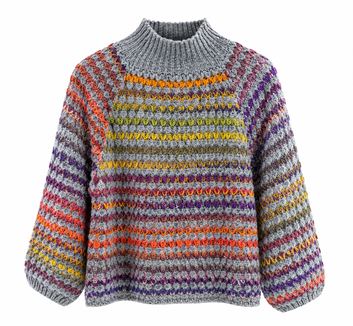 Multicoloured wool mix sweater