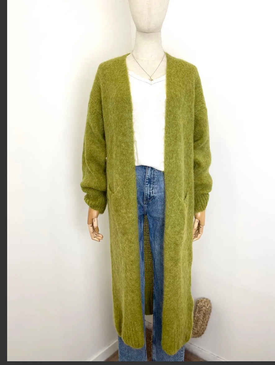 Baby alpaca blend lang cardigan