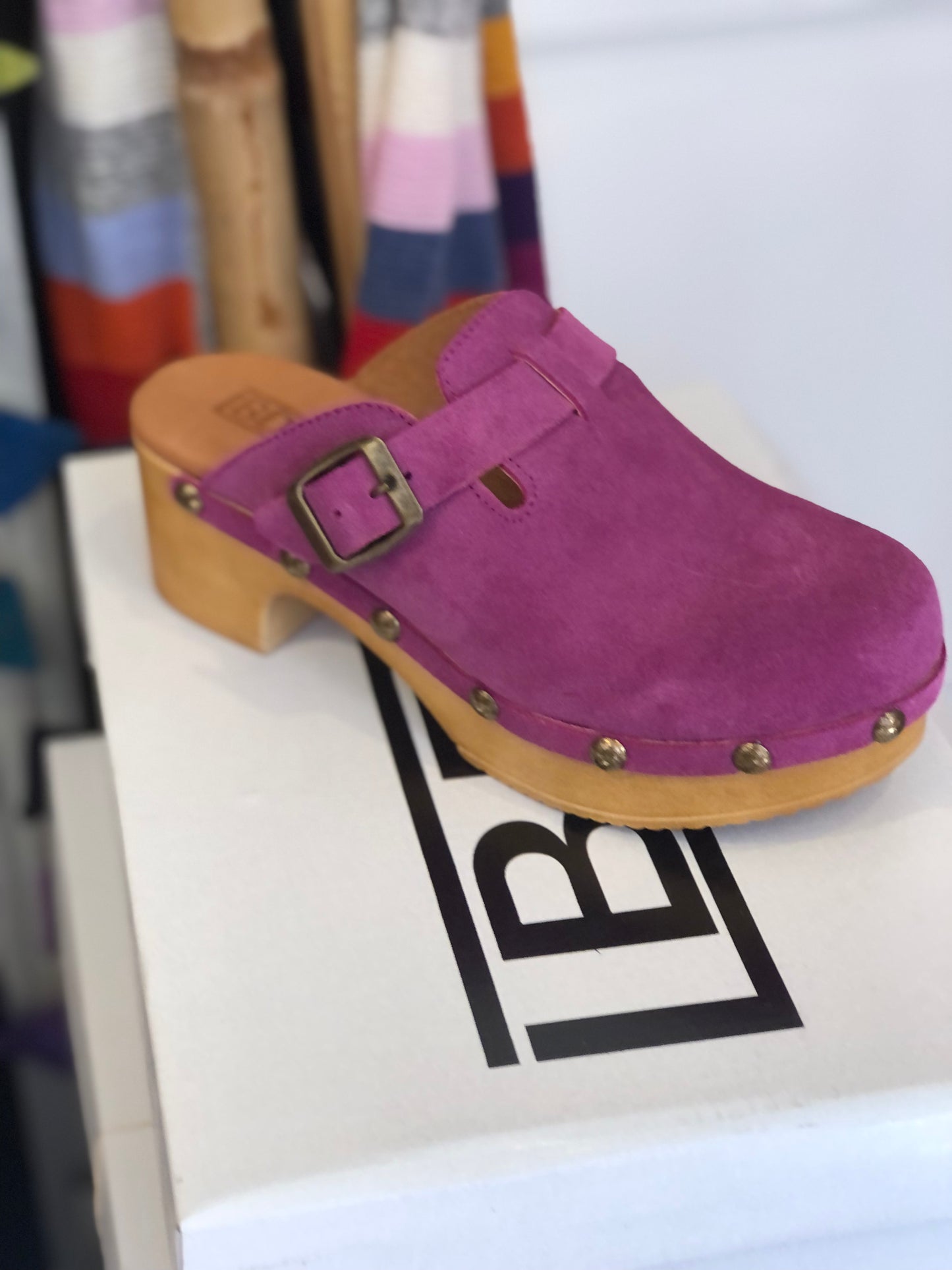 LBDK træsko, magenta