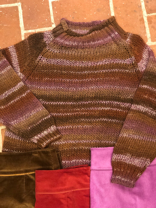 Multicoloured wool mix sweater