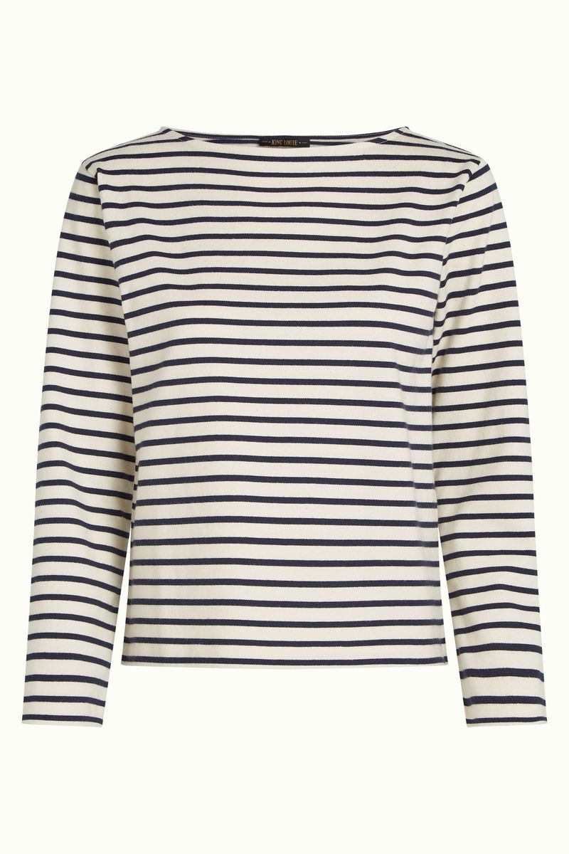 King Louie boatneck top Britney stripe