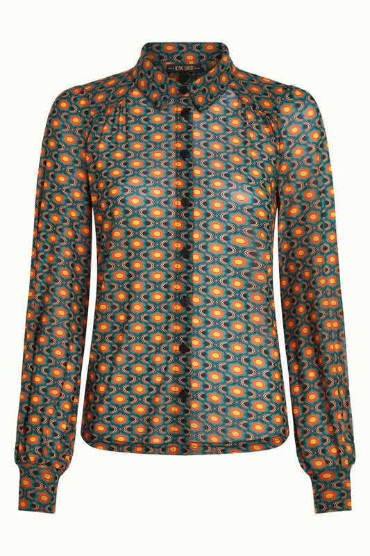 King Louie Carina blouse duper mesh