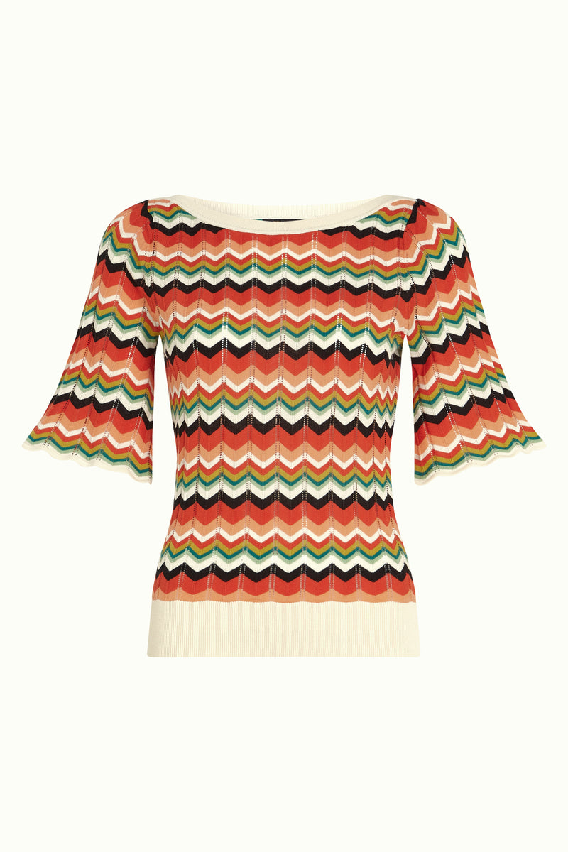 King Louie Ivy top wide sleeve Le Roy