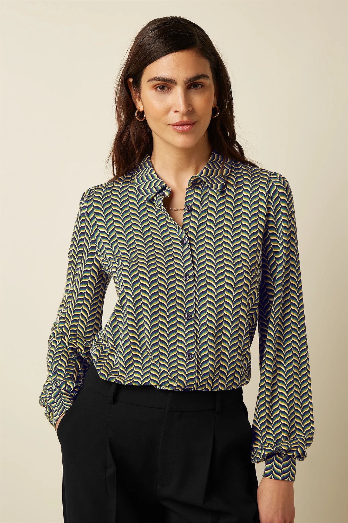 King Louie Maisie blouse Marais