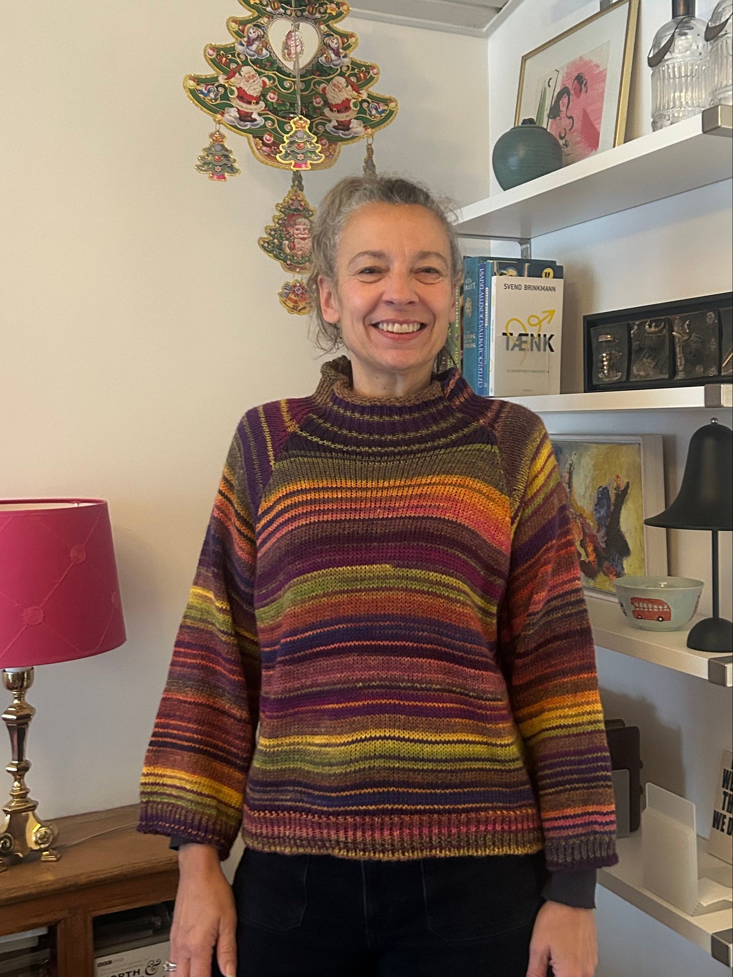 Multicoloured wool mix sweater