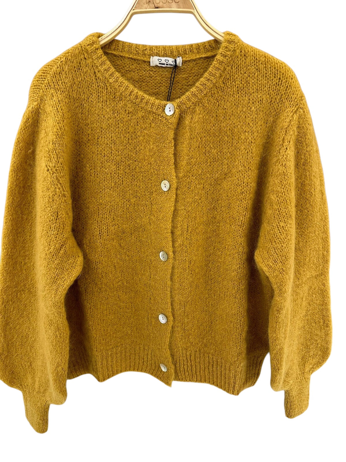 Kid mohair blend cardigan