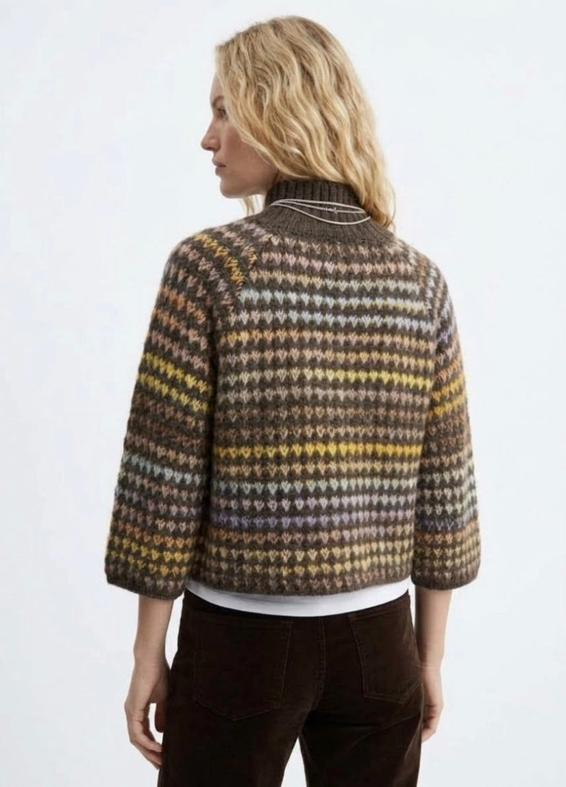 Multicoloured wool mix sweater