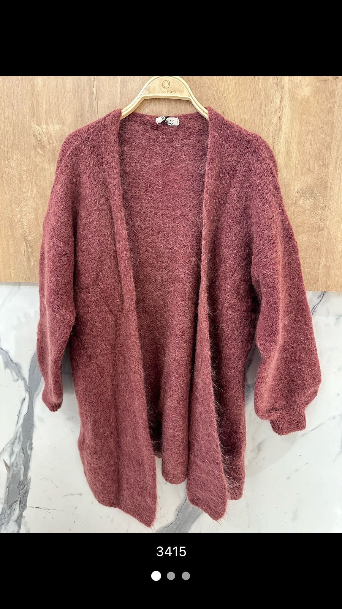 Kid mohair blend cardigan