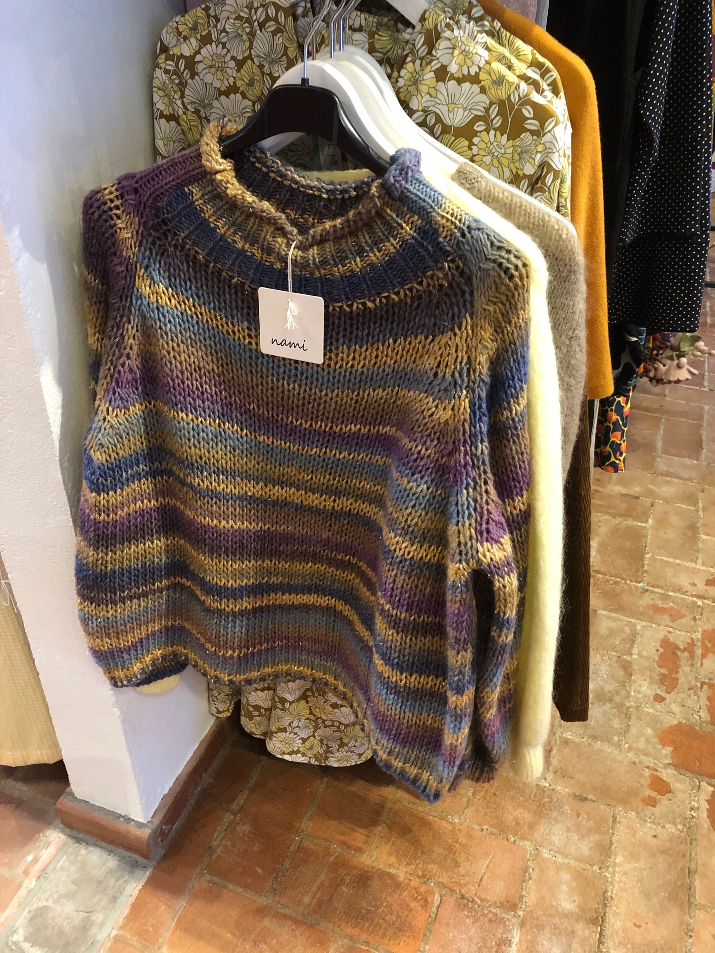 Multicoloured wool mix sweater