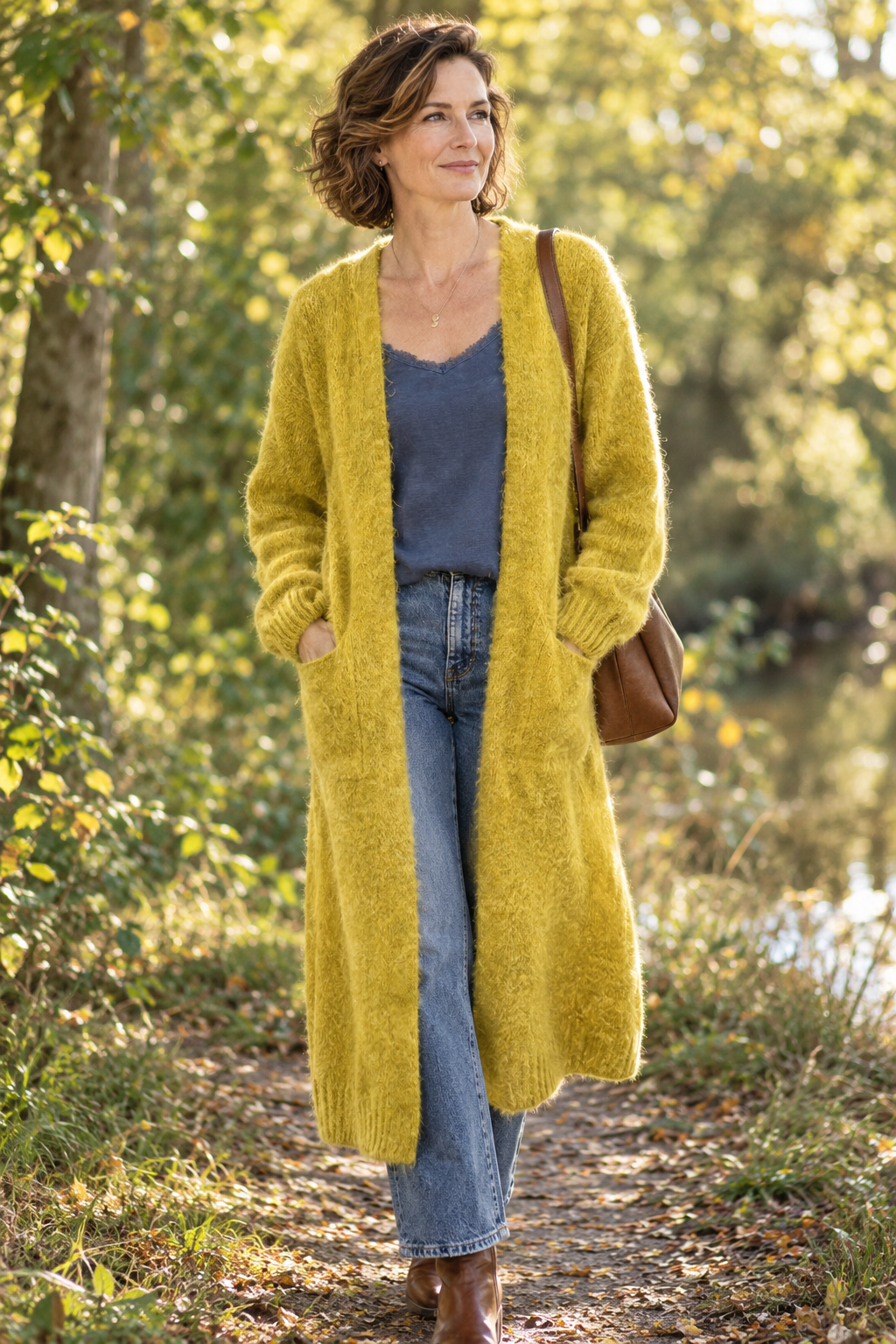 Baby alpaca blend lang cardigan