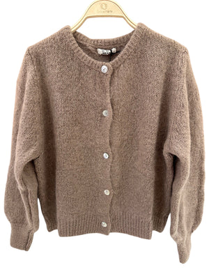 Kid mohair blend cardigan