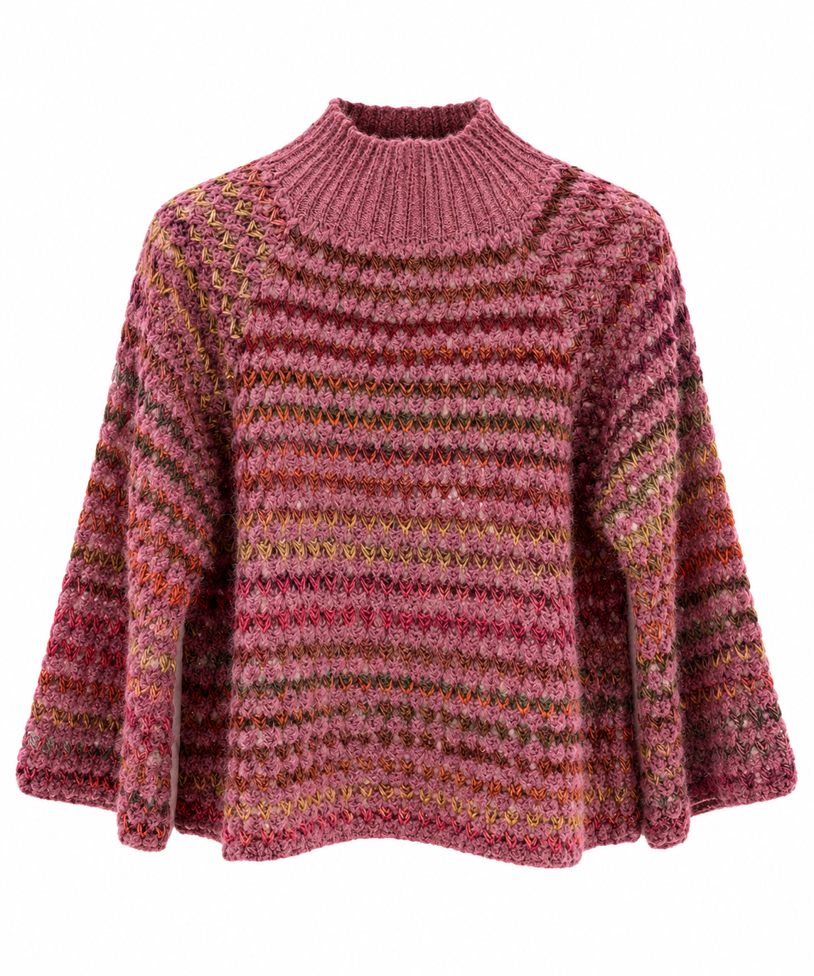 Multicoloured wool mix sweater