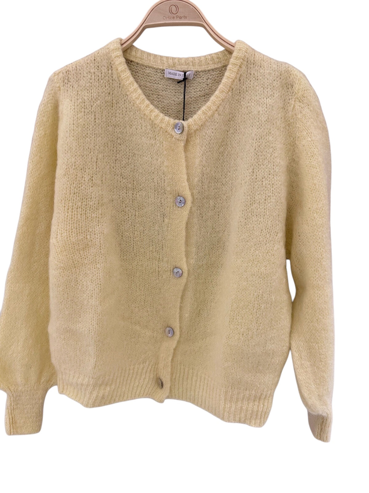 Kid mohair blend cardigan