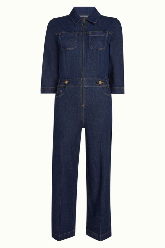 King Louie Zip jumpsuit onyx denim