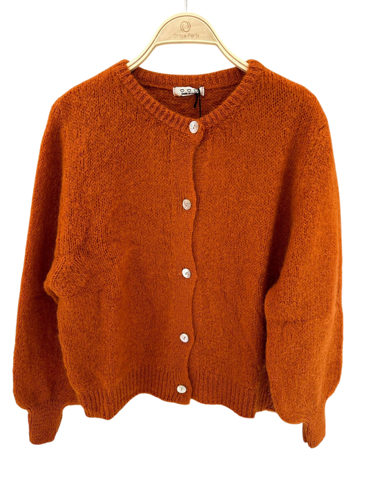 Kid mohair blend cardigan