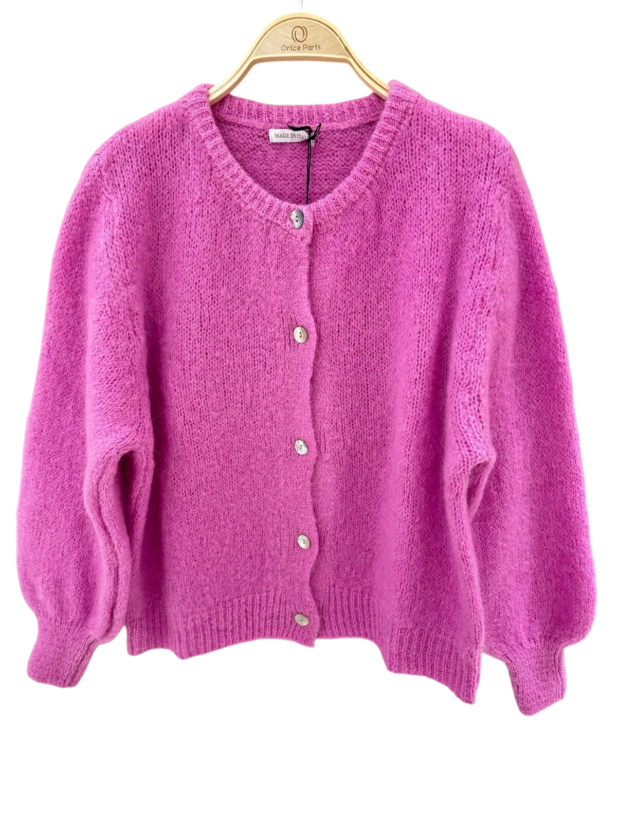 Kid mohair blend cardigan