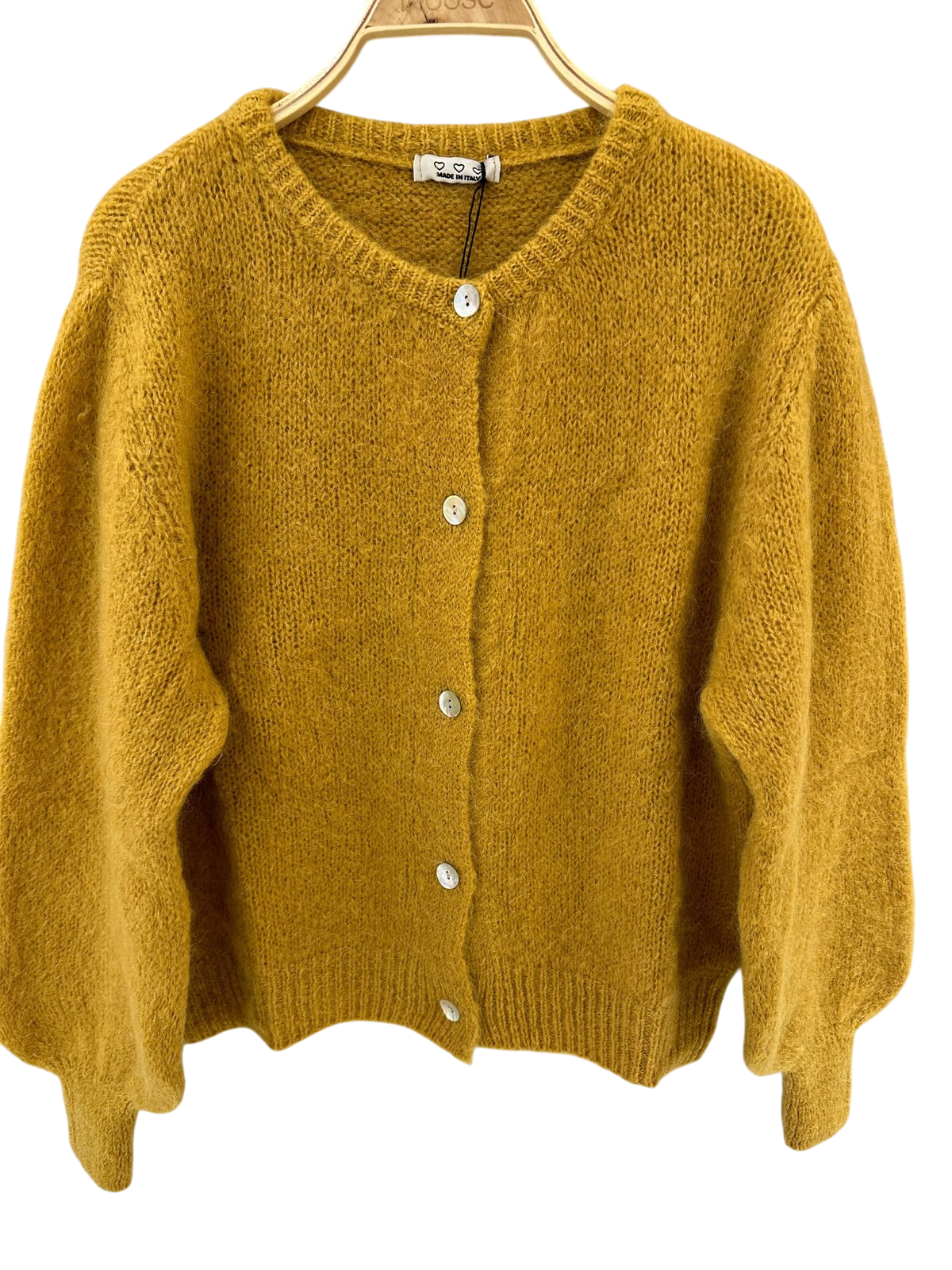 Kid mohair blend cardigan