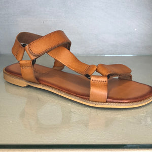 LBDK flad sandal kernelæder